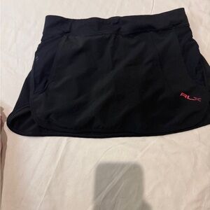 Ralph Lauren Black Skort with Red Logo